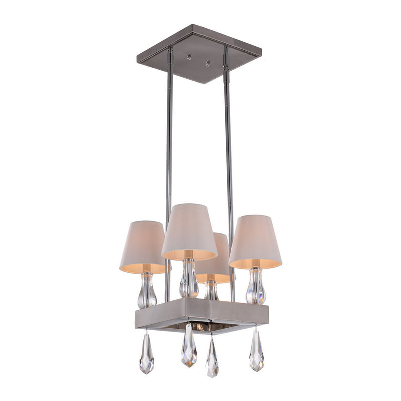 Zeev Lighting MC20011-4-CH Four Light Mini Chandelier, Chrome