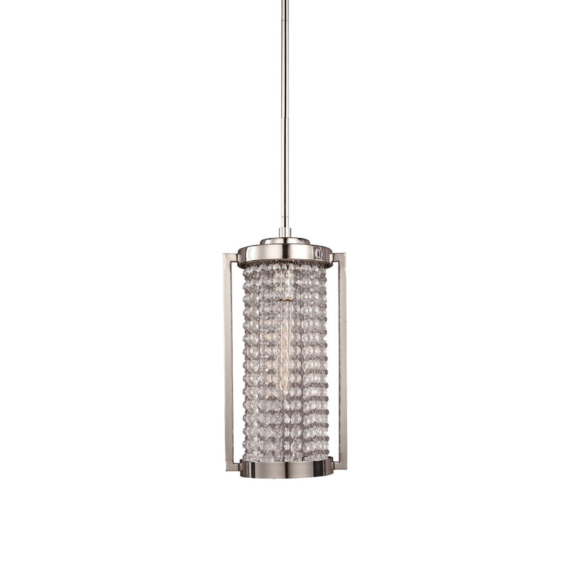 Zeev Lighting MP40014-1-PN One Light Mini Pendant, Polished Nickel