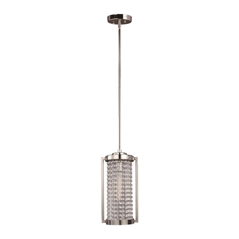 Zeev Lighting MP40014-1-PN One Light Mini Pendant, Polished Nickel