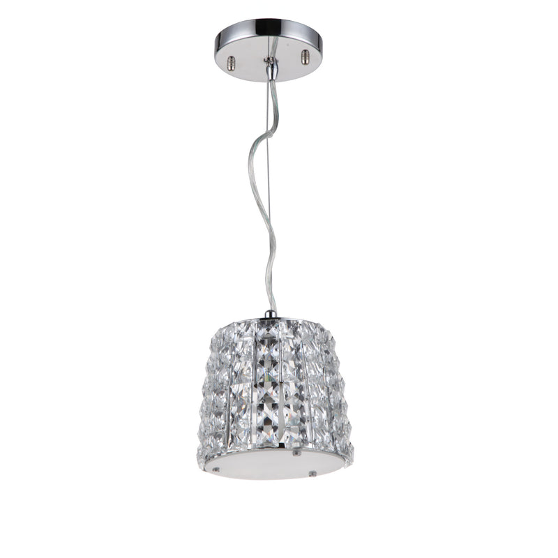 Zeev Lighting MP40022-1-CH One Light Mini Pendant, Chrome