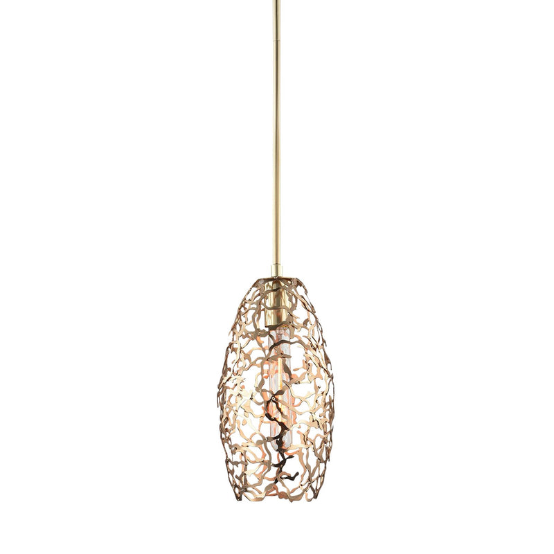 Zeev Lighting MP40024-1-SG One Light Mini Pendant, Matte Gold