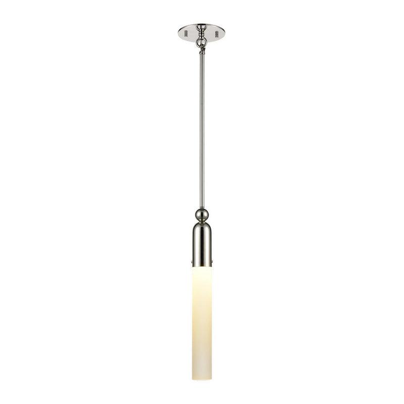 Zeev Lighting MP40038-1-PN One Light Mini Pendant, Polished Nickel