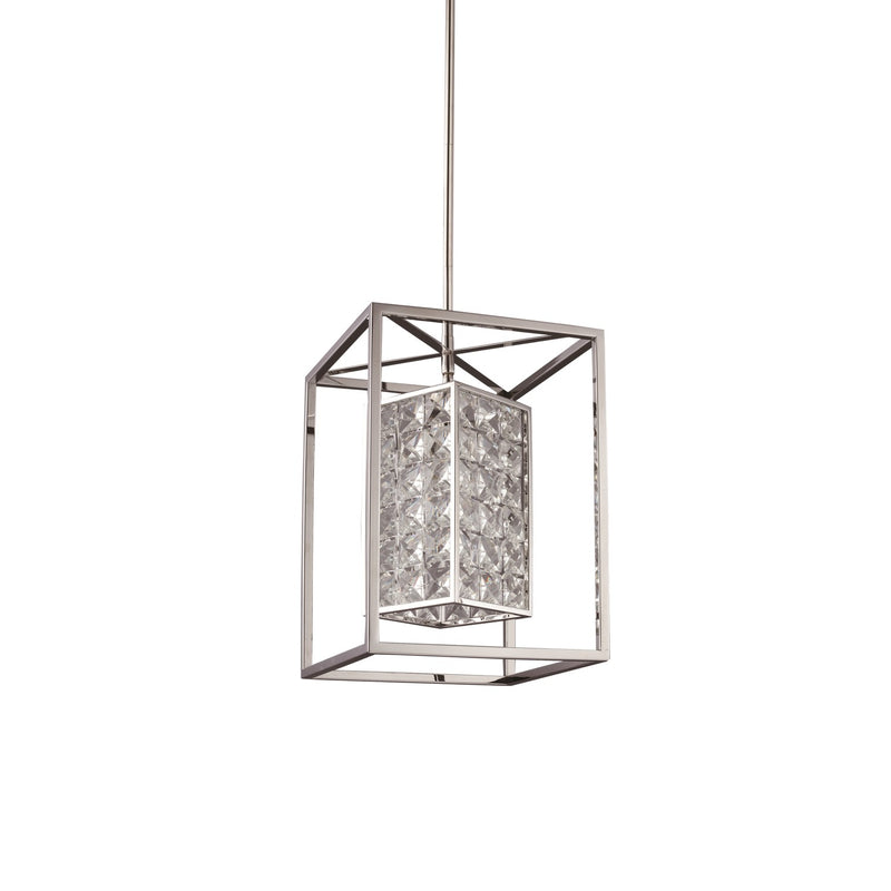 Zeev Lighting P30017-1-SS One Light Pendant, Stainless Steel