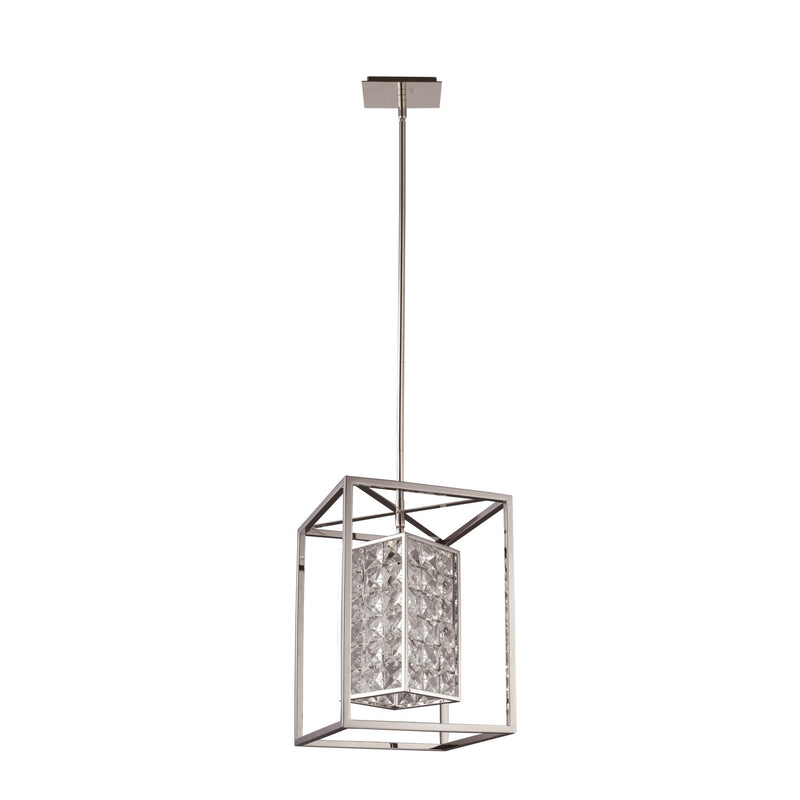 Zeev Lighting P30017-1-SS One Light Pendant, Stainless Steel