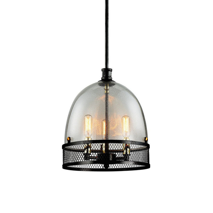 Zeev Lighting P30035-3-DBZ Three Light Pendant, Dark Bronze