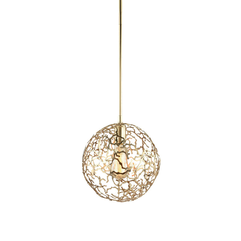 Zeev Lighting P30037-1-SG LED Pendant, Matte Gold