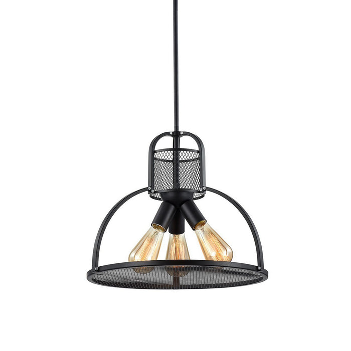 Zeev Lighting P30041-3-DBZ Three Light Pendant, Dark Bronze