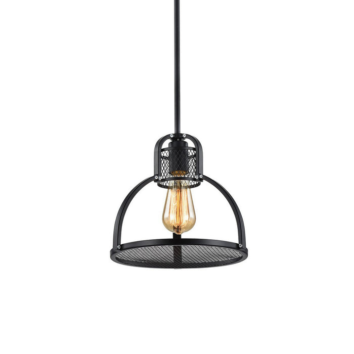 Zeev Lighting P30042-1-DBZ One Light Pendant, Dark Bronze