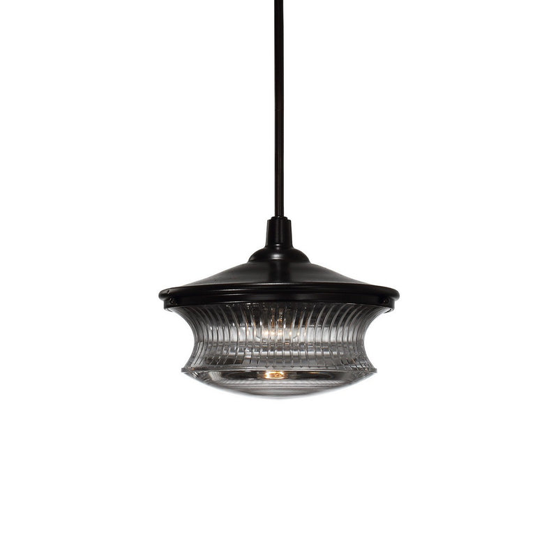 Zeev Lighting P30044-1-DBZ One Light Pendant, Dark Bronze