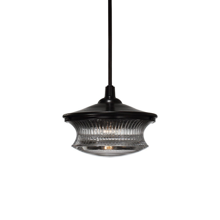 Zeev Lighting P30044-1-DBZ One Light Pendant, Dark Bronze