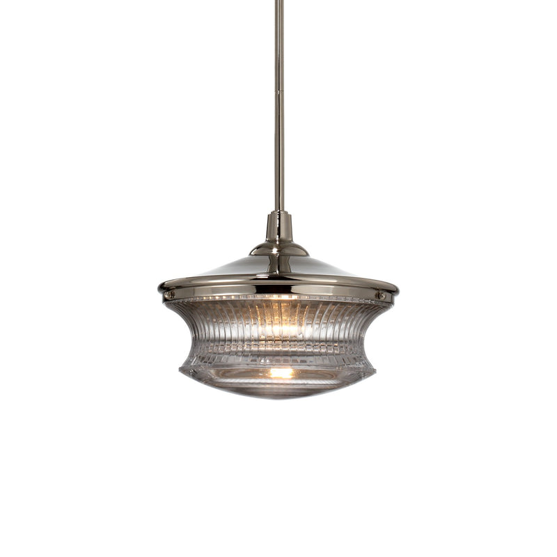 Zeev Lighting P30045-1-BN One Light Pendant, Brushed Nickel