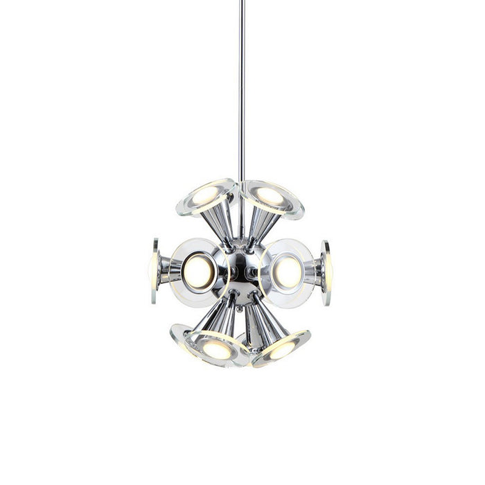 Zeev Lighting P30054-LED-CH LED Pendant, Chrome