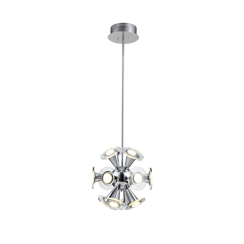 Zeev Lighting P30054-LED-CH LED Pendant, Chrome