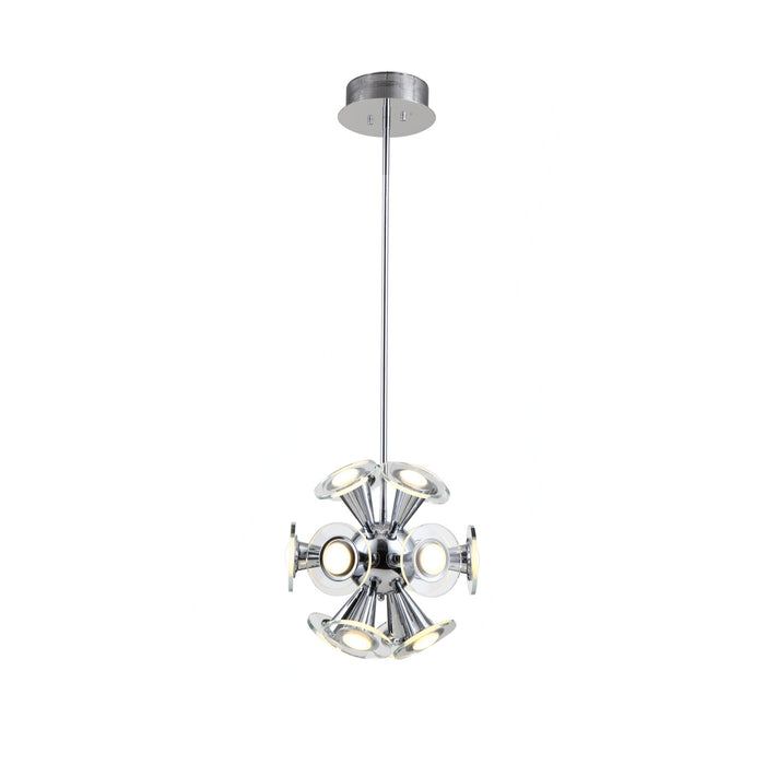 Zeev Lighting P30054-LED-CH LED Pendant, Chrome