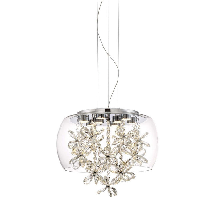 Zeev Lighting P30077-LED-CH LED Pendant, Chrome
