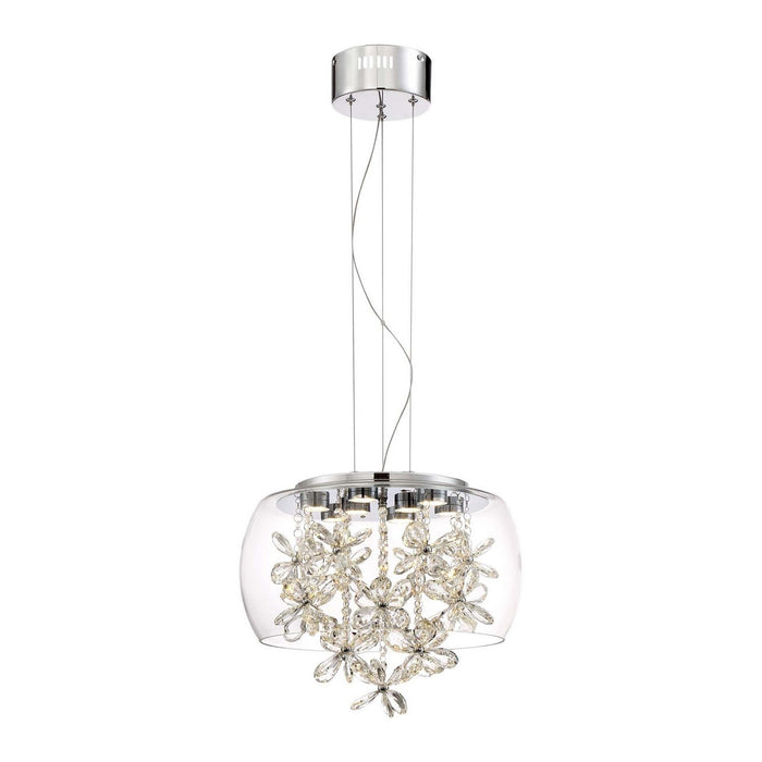 Zeev Lighting P30077-LED-CH LED Pendant, Chrome