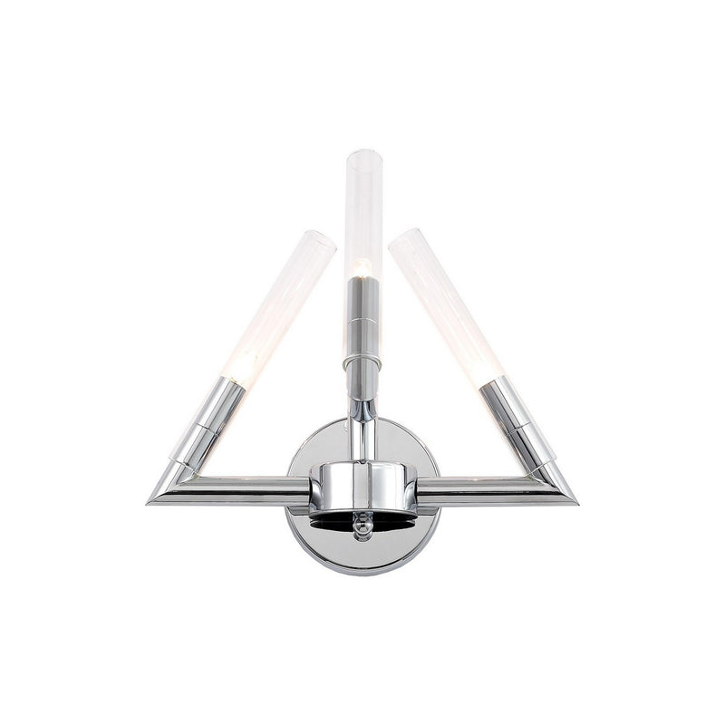 Zeev Lighting WS70011-3-CH Three Light Wall Sconce, Chrome