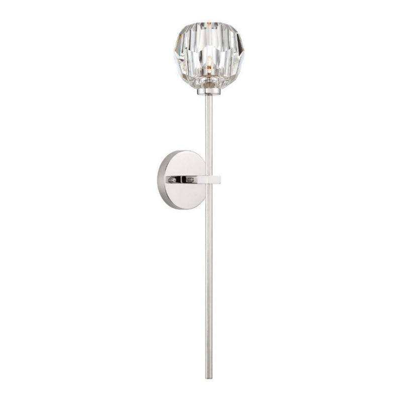 Zeev Lighting WS70031-1-PN One Light Wall Sconce, Polished Nickel