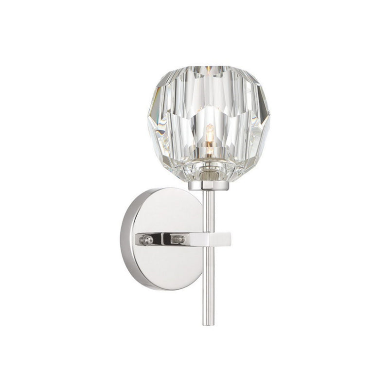 Zeev Lighting WS70033-1-PN One Light Wall Sconce, Polished Nickel