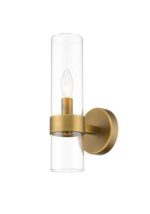 Z-Lite 4008-1S-RB One Light Wall Sconce, Rubbed Brass
