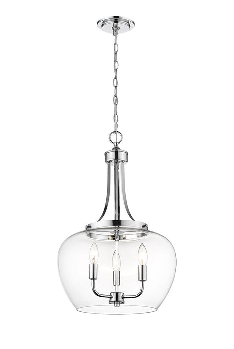 Z-Lite 473P16-CH Three Light Pendant, Chrome