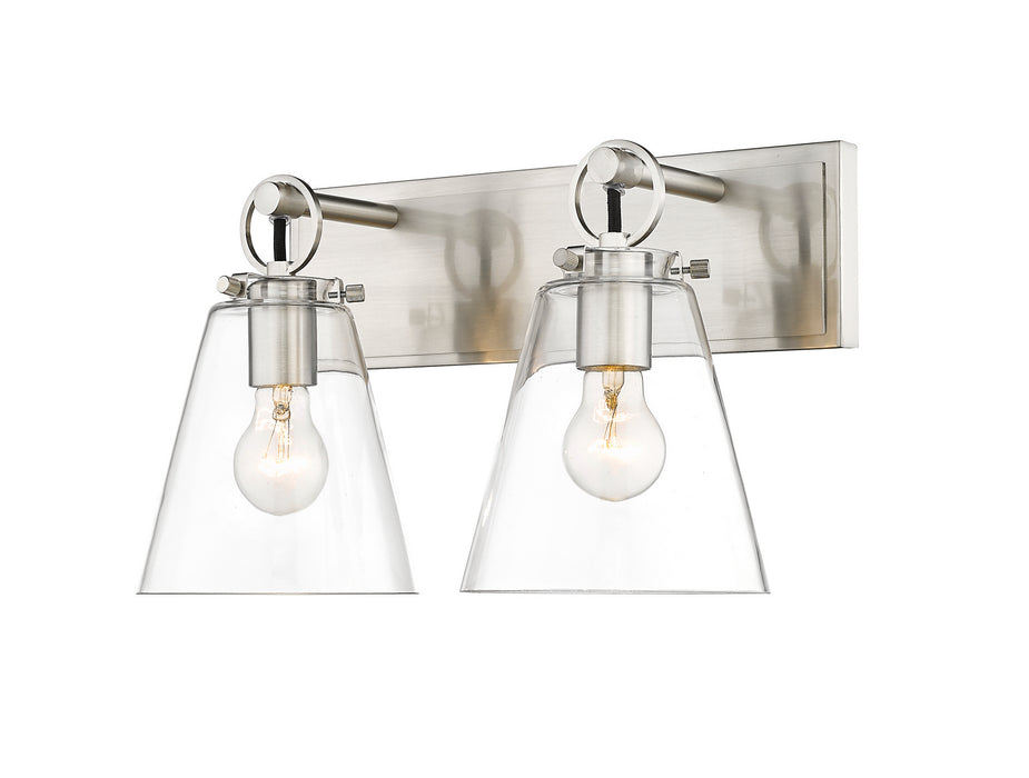 Z-Lite 483-2V-BN Two Light Vanity, Brushed Nickel