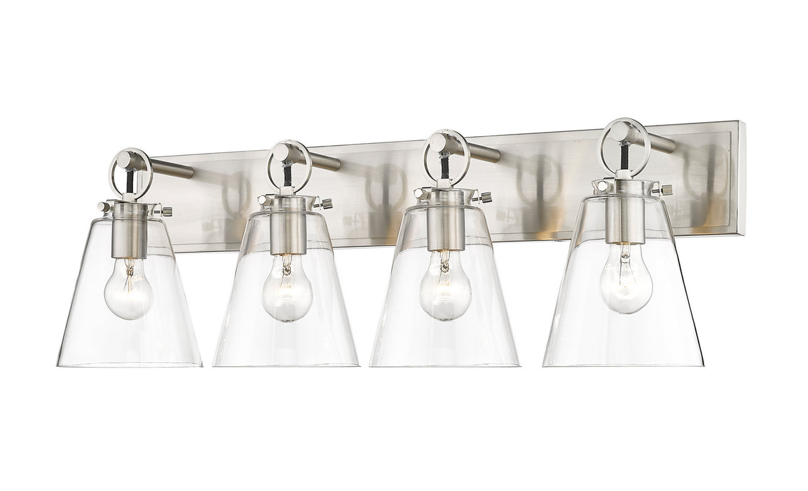 Z-Lite 483-4V-BN Four Light Vanity, Brushed Nickel