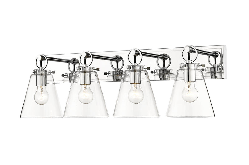 Z-Lite 483-4V-CH Four Light Vanity, Chrome