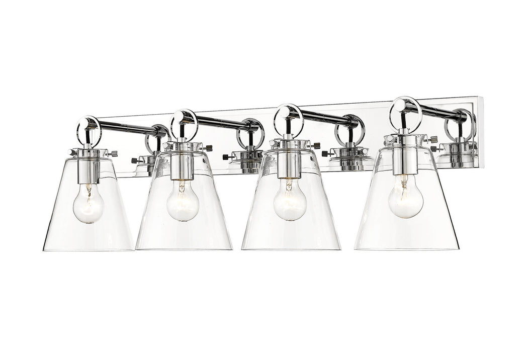 Z-Lite 483-4V-CH Four Light Vanity, Chrome