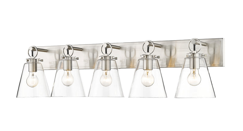 Z-Lite 483-5V-BN Five Light Vanity, Brushed Nickel