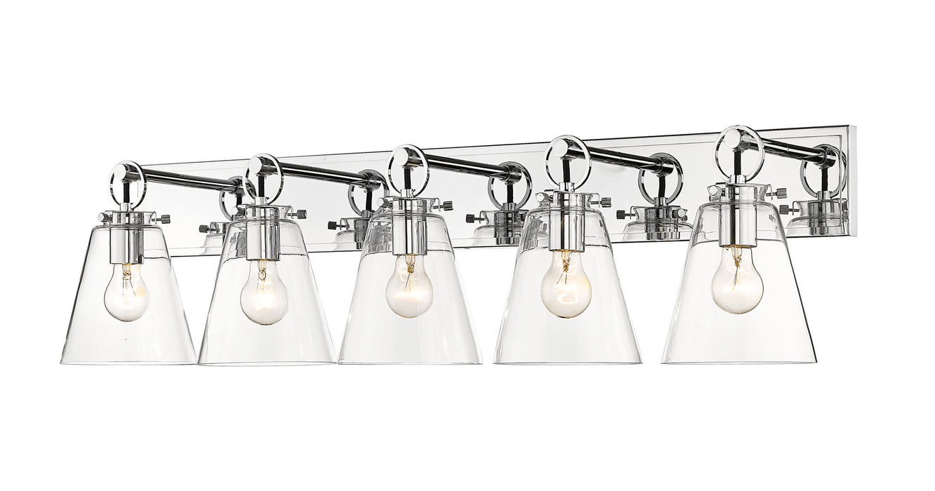 Z-Lite 483-5V-CH Five Light Vanity, Chrome