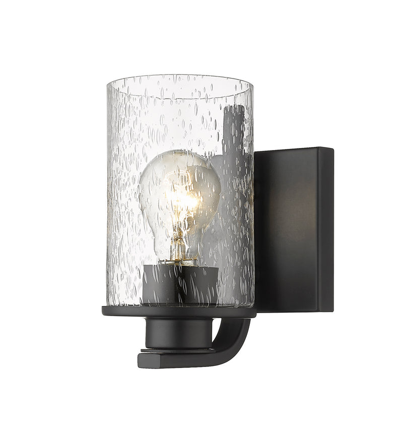 Z-Lite 492-1S-MB One Light Wall Sconce, Matte Black