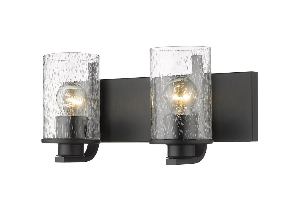 Z-Lite 492-2V-MB Two Light Vanity, Matte Black