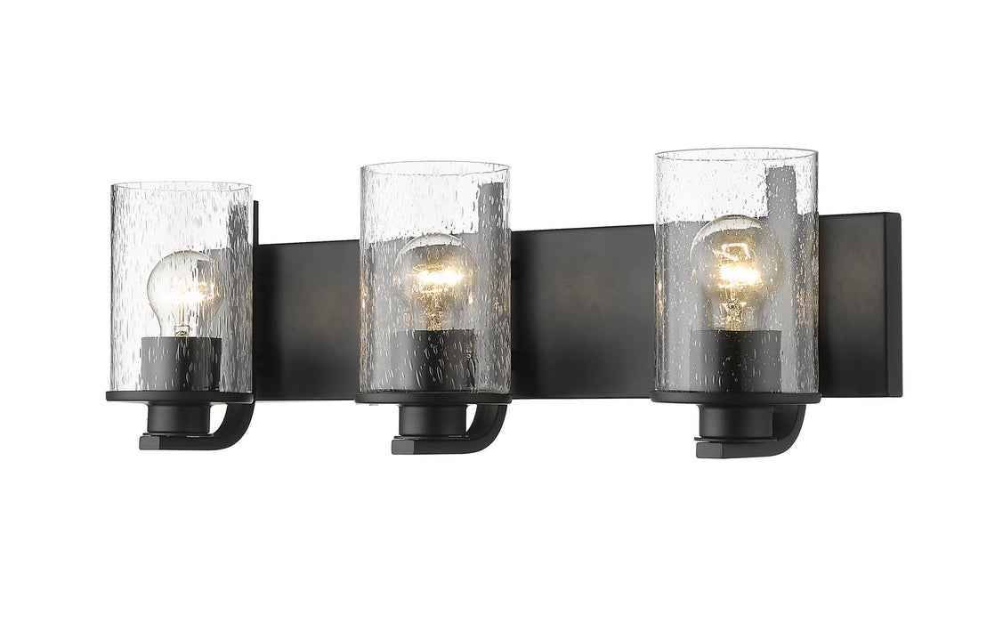 Z-Lite 492-3V-MB Three Light Vanity, Matte Black