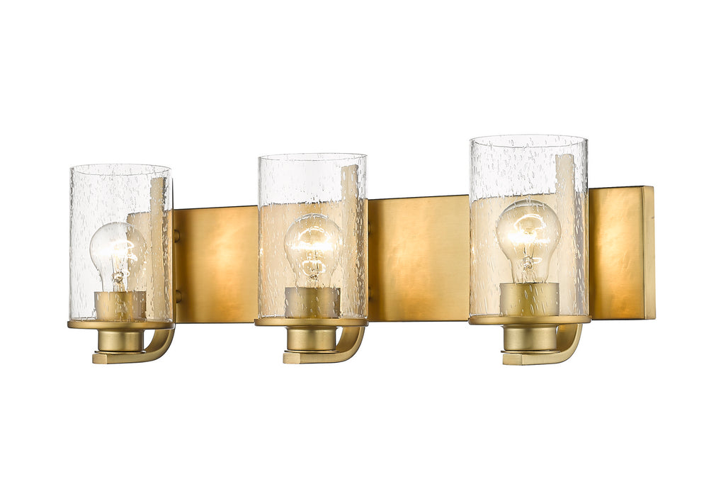 Z-Lite 492-3V-OBR Three Light Vanity, Olde Brass