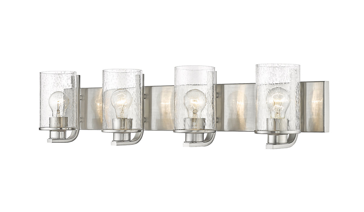 Z-Lite 492-4V-BN Four Light Vanity, Brushed Nickel