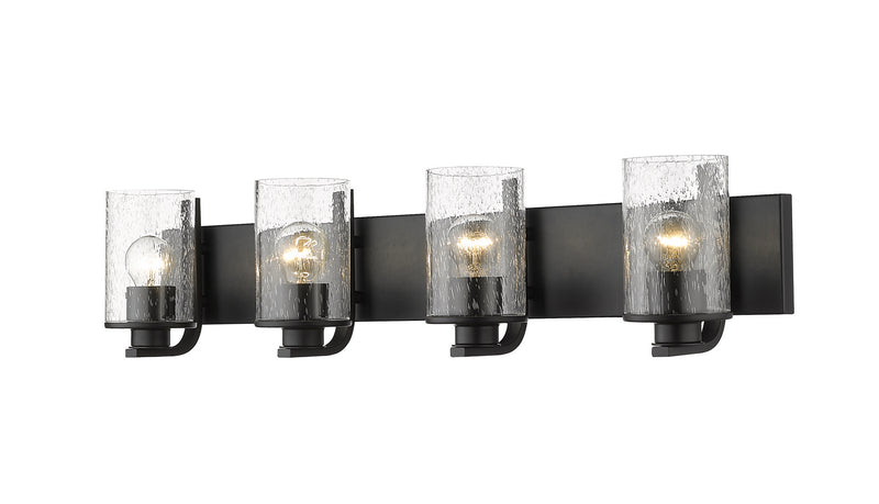 Z-Lite 492-4V-MB Four Light Vanity, Matte Black