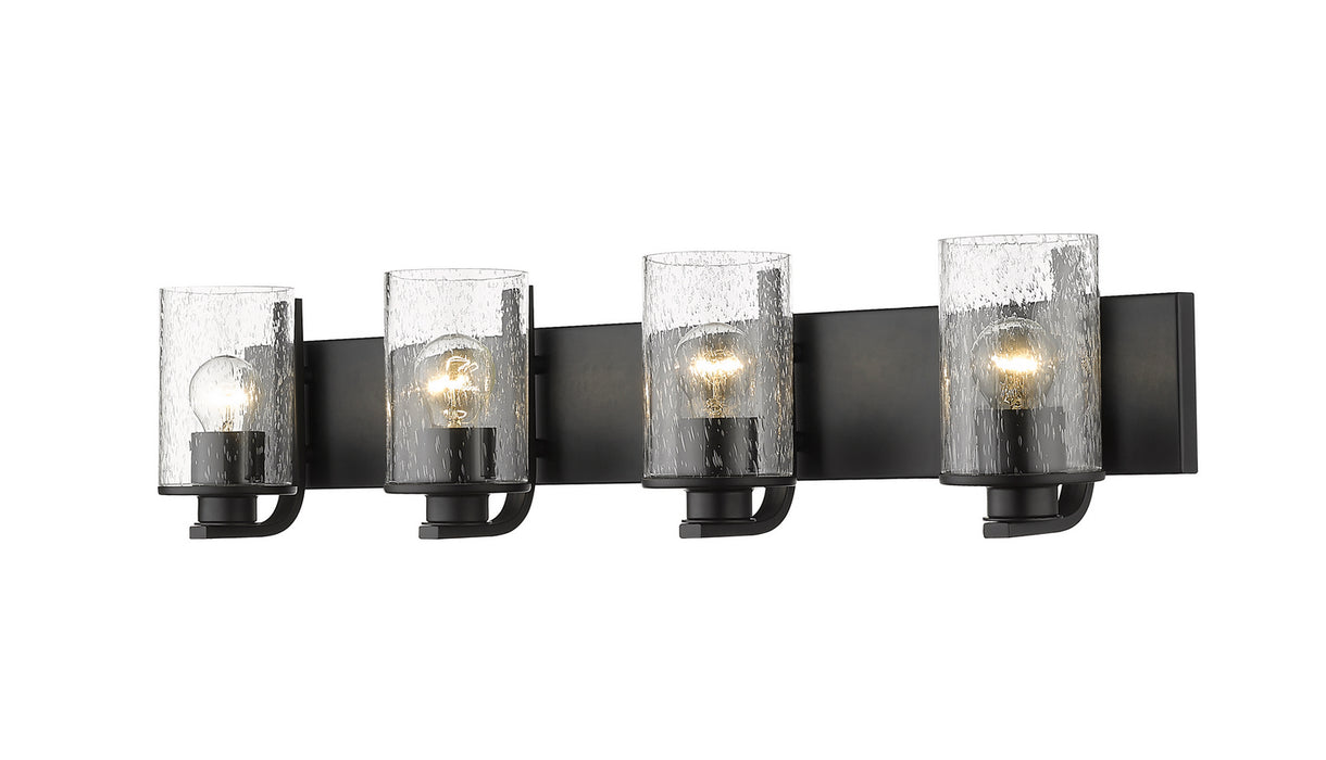 Z-Lite 492-4V-MB Four Light Vanity, Matte Black