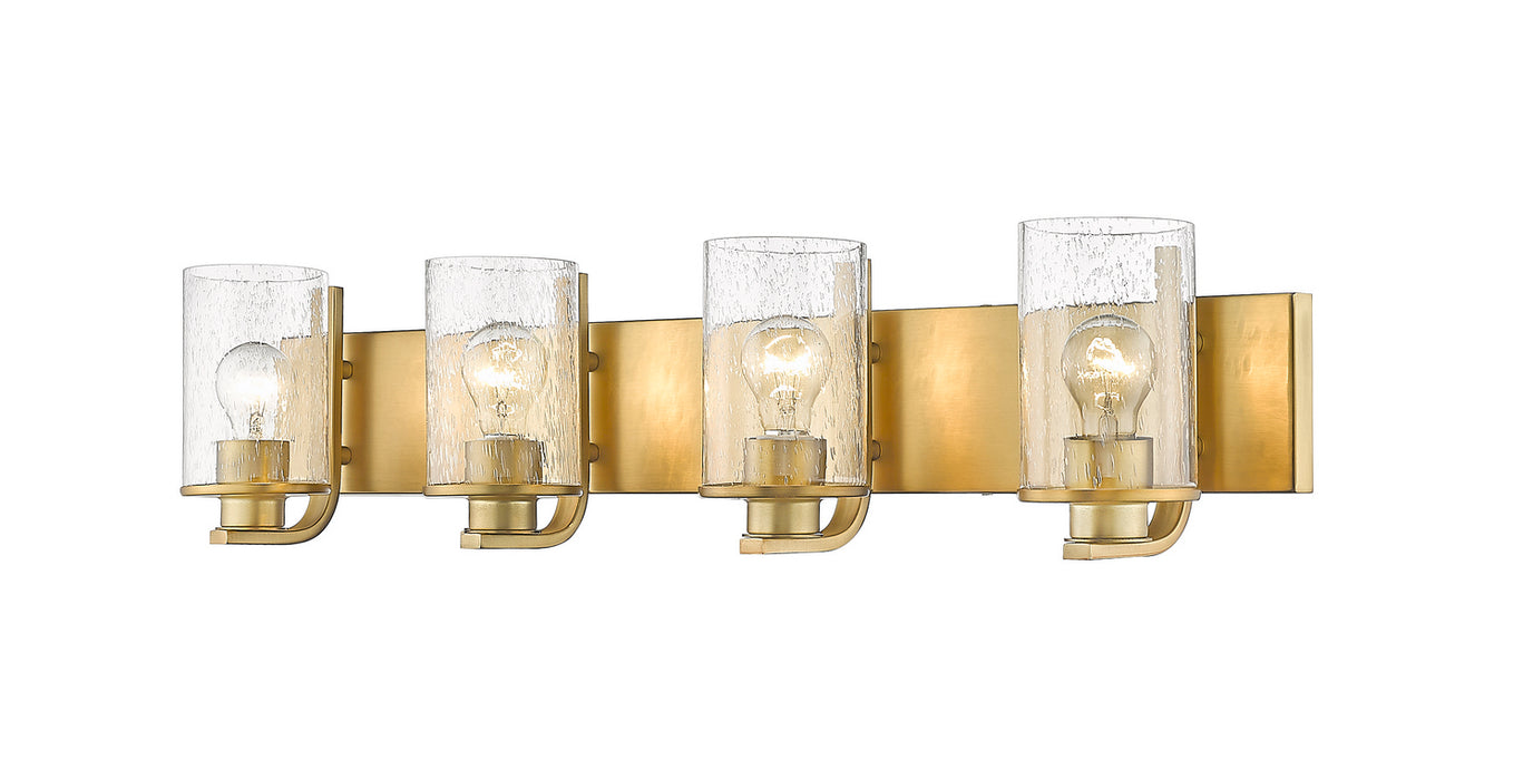 Z-Lite 492-4V-OBR Four Light Vanity, Olde Brass