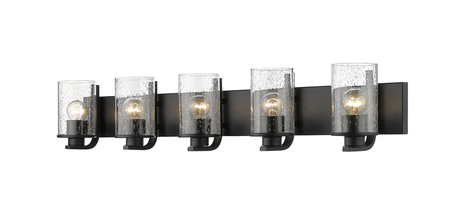 Z-Lite 492-5V-MB Five Light Vanity, Matte Black