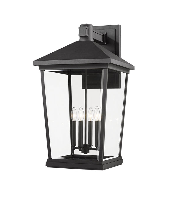 Z-Lite 568XXL-BK Four Light Outdoor Wall Light, Black