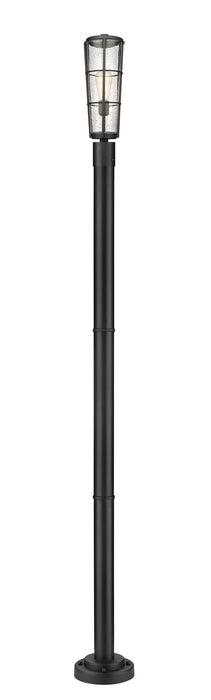 Z-Lite 591PHB-567P-BK One Light Outdoor Post Mounted Fixture, Black