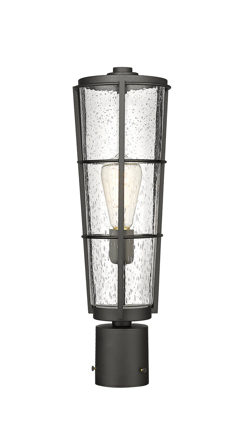 Z-Lite 591PHB-BK One Light Outdoor Post Mount Fixture, Black