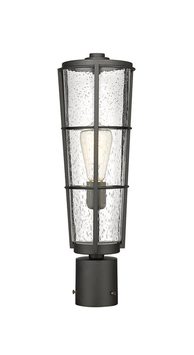Z-Lite 591PHB-BK One Light Outdoor Post Mount Fixture, Black