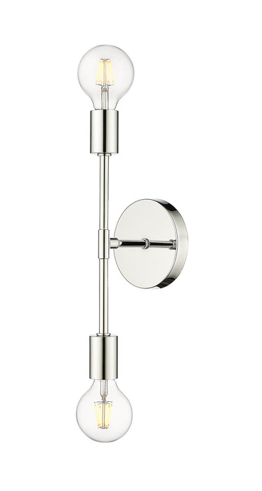 Z-Lite 731-2S-CH Two Light Wall Sconce, Chrome