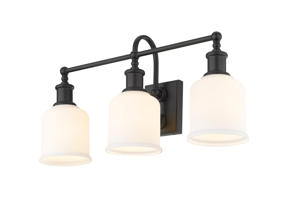 Z-Lite 733-3V-MB Three Light Vanity, Matte Black