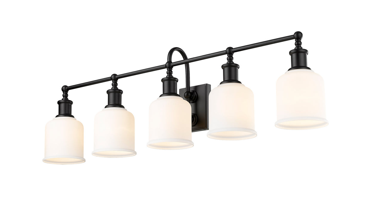 Z-Lite 733-5V-MB Five Light Vanity, Matte Black