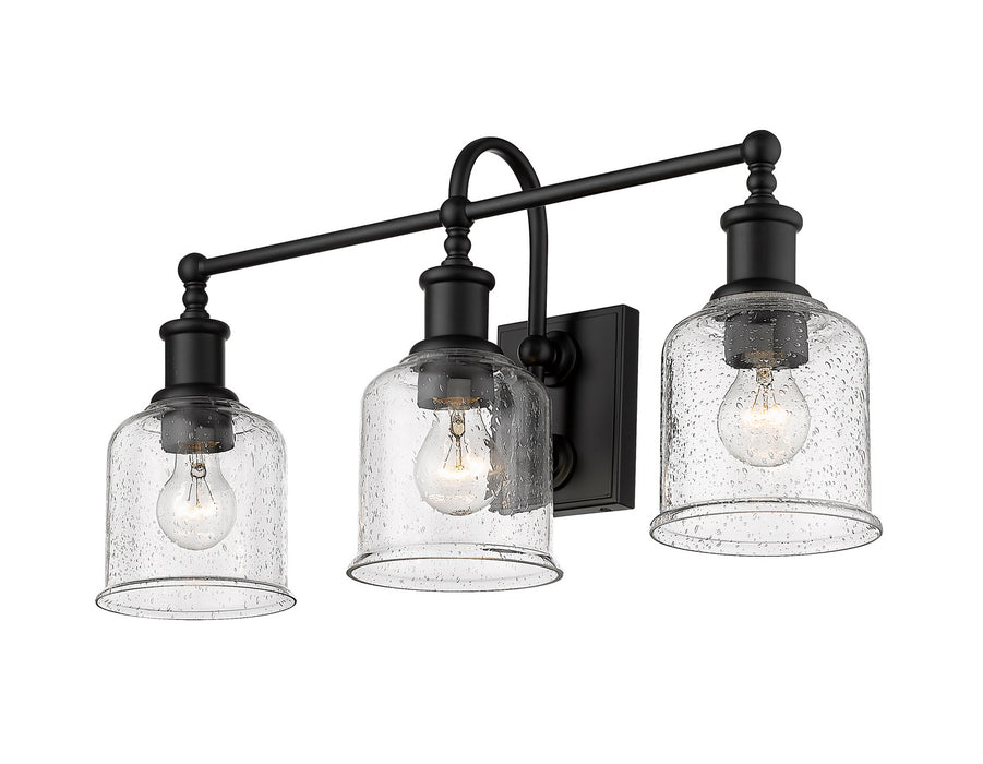 Z-Lite 734-3V-MB Three Light Vanity, Matte Black