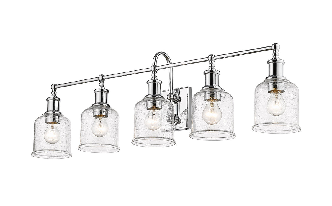 Z-Lite 734-5V-CH Five Light Vanity, Chrome