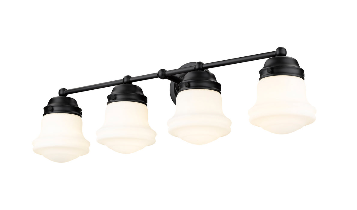 Z-Lite 735-4V-MB Four Light Vanity, Matte Black